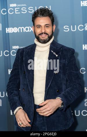 Arian Moayed nimmt am 20. März 2023 am Jazz im Lincoln Center in New York an der Premiere von HBO „Succession“ der Saison 4 Teil Stockfoto