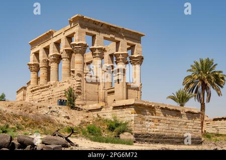 Philae Tempel, in der Nähe von Assuan, Ägypten Stockfoto