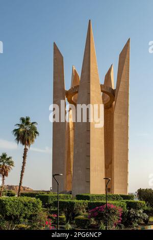 Russisches Freundschaftsdenkmal, Assuan-Staudamm, Assuan, Ägypten Stockfoto