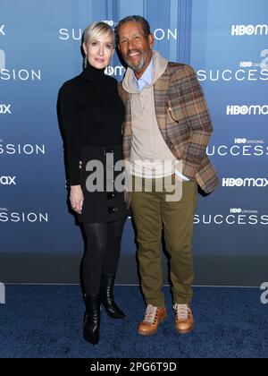 New York City, NY, 20/03/2023, Hilary Quinlan und Bryant Gumbel nehmen an der „Nachfolgesaison“ 4 Teil. Premiere im Jazz im Lincoln Center am 20. März 2023 in New York City, NY ©Steven Bergman/AFF-USA.COM Stockfoto