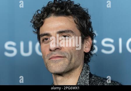 Oscar Isaac nimmt am 20. März 2023 am Jazz im Lincoln Center in New York an der Premiere von HBO „Succession Season 4“ Teil Stockfoto