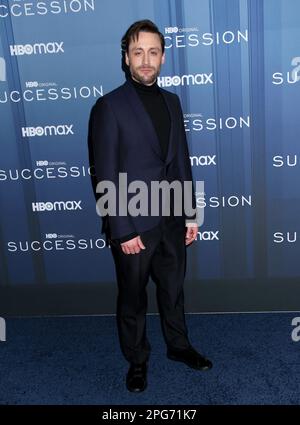 New York City, NY, 20/03/2023, Kieran Culkin nimmt an der „Succession“-Premiere 4 Teil, die am 20. März 2023 im Jazz im Lincoln Center in New York City, NY ©Steven Bergman/AFF-USA.COM stattfindet Stockfoto