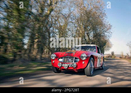 1960 Austin Healey MK1 3000 Works Rally Car (Pat Moss, Ann Wisdom) Stockfoto