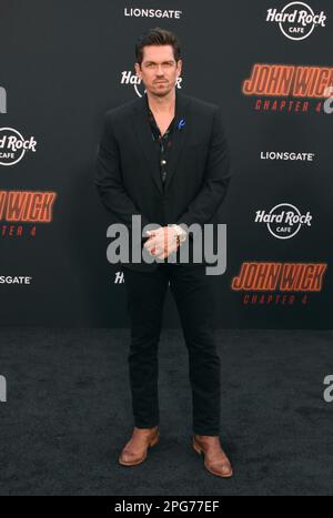 Hollywood, Kalifornien, USA 20. März 2023 der Schauspieler Steve Howey nimmt am 20. März 2023 im TCL Chinese Theatre in Hollywood, Kalifornien, USA, an der Los Angeles Premiere von Liongates „John Wick: Chapter 4" Teil. Foto: Barry King/Alamy Live News Stockfoto