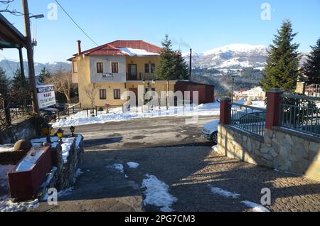 Griechenland, Nordgriechenland, Grevena Filippaioi traditionelles Dorf Stockfoto