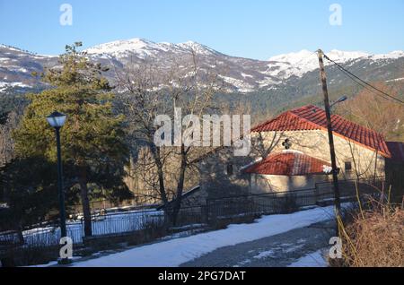 Griechenland, Nordgriechenland, Grevena Filippaioi traditionelles Dorf Stockfoto