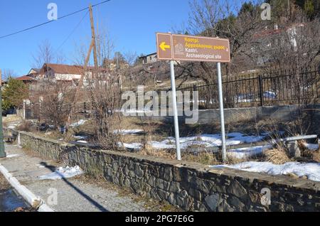 Griechenland, Nordgriechenland, Grevena Filippaioi traditionelles Dorf Stockfoto