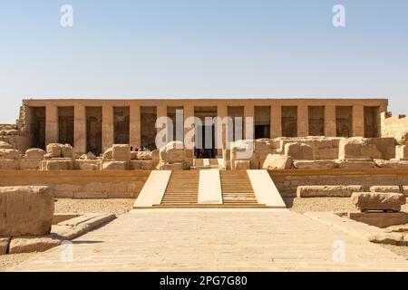Tempel von Sethos i., Abydos, Ägypten Stockfoto