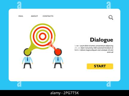 Zwei miteinander verbundene Menschen. Stock Vektor