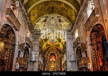 Carmo und Carmelitas Kirche in Lissabon, Portugal. Stockfoto