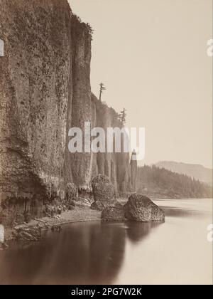 Cape Horn, Columbia River, Oregon 1867 von Carleton E. Watkins Stockfoto