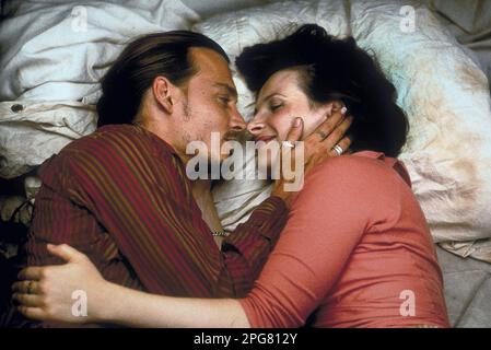 Chocolat Johnny Depp Und Juliette Binoche Stockfoto