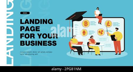 Professor für Finanzkompetenz an der Akademie Stock Vektor