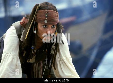 Piraten des karibischen Jack Sparrow Stockfoto