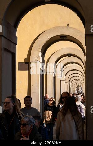 Der Vasarikorridor verbindet den Palazzo Vecchio mit dem PittiPalast