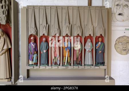 Arbeiten Sie in Rory Youngs Werkstatt zu Hause in Cirencester. Stockfoto