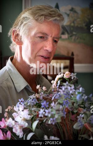 Rory Young, zu Hause in Cirencester. Stockfoto