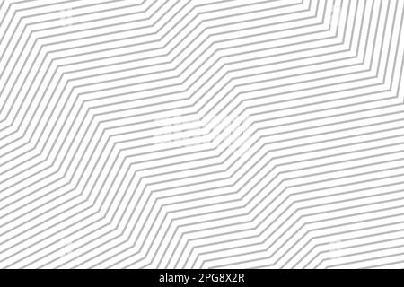 Abstrakter Hintergrund mit schwarzen, grauen Linien verzerrte geometrische Formen auf weißem Hintergrund. EPS für monochrome Vektorbilder Stock Vektor