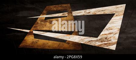 Wunderschöne abstrakte organische geometrische Kunst, Trend, modern, perfekt für das Design im Wohnzimmer, Schlafzimmer, Küche, Büro oder in jeder Umgebung oder jedem Objekt. Stockfoto