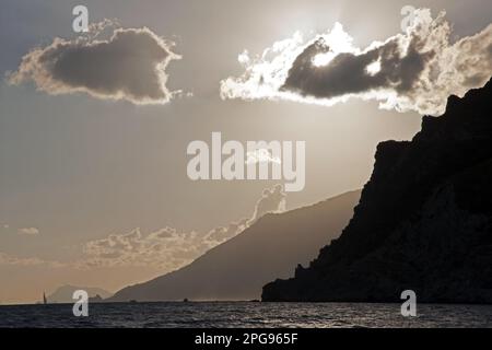 capo d'orso, costa amalfitana, positano, salerno, kampanien, italia, Stockfoto