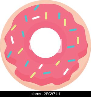 Candy-Donut-Symbol-Cartoon-Vektor der Polizei. Polizistenwache Stock Vektor