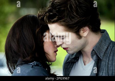 Dämmerungsfilm Kristen Stewart & Robert Pattinson Stockfoto