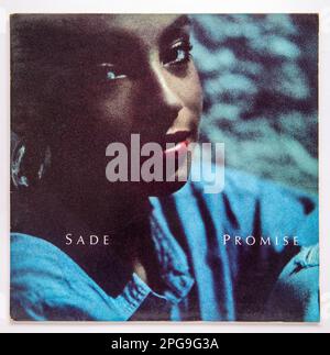 LP Cover of Promise, das zweite Studioalbum von Sade, das 1985 veröffentlicht wurde Stockfoto