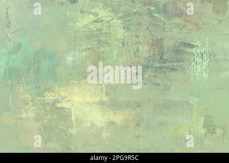 Grün gefärbte Leinwand abstrakte Grunge-Hintergrundstruktur Stockfoto