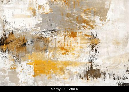 Abstrakte Acrylmalerei auf Leinwand, strukturierter Grunge-Hintergrund Stockfoto