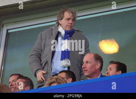 Todd Boehly Eigentümer von Chelsea - Chelsea gegen Borussia Dortmund, Champions League, Runde 16, Stamford Bridge Stadium, London, UK - 7. März 2023. Nur redaktionelle Verwendung – es gelten Einschränkungen für DataCo Stockfoto