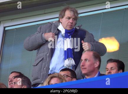 Todd Boehly Eigentümer von Chelsea - Chelsea gegen Borussia Dortmund, Champions League, Runde 16, Stamford Bridge Stadium, London, UK - 7. März 2023. Nur redaktionelle Verwendung – es gelten Einschränkungen für DataCo Stockfoto