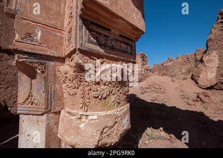 kasbah di telouet, montagne dell'atlante, marrakesch, marocco, nordafrika, Stockfoto