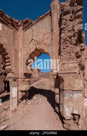 kasbah di telouet, montagne dell'atlante, marrakesch, marocco, nordafrika, Stockfoto