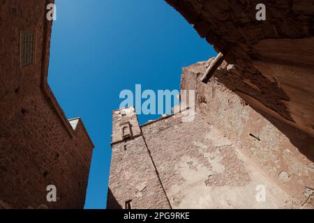 kasbah di telouet, montagne dell'atlante, marrakesch, marocco, nordafrika, Stockfoto