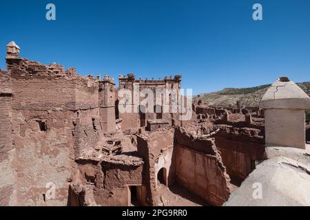 kasbah di telouet, montagne dell'atlante, marrakesch, marocco, nordafrika, Stockfoto