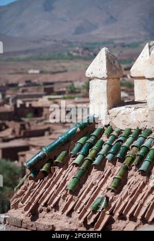 kasbah di telouet, montagne dell'atlante, marrakesch, marocco, nordafrika, Stockfoto