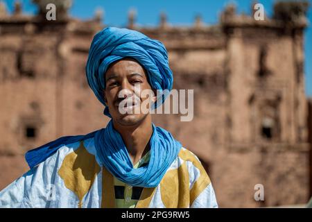 kasbah di telouet, montagne dell'atlante, marrakesch, marocco, nordafrika, Stockfoto