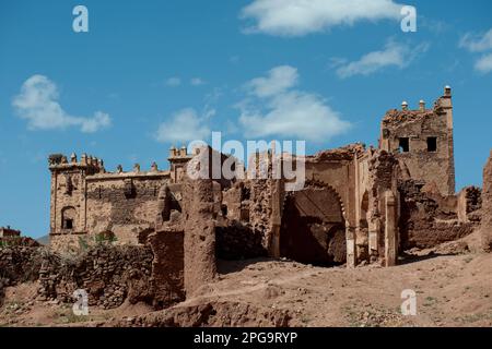 kasbah di telouet, montagne dell'atlante, marrakesch, marocco, nordafrika, Stockfoto