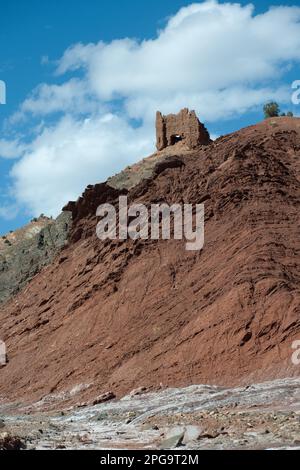 valle dell'ounila, montagne dell'alto atlante, marrakesch, marocco, nordafrika; Stockfoto