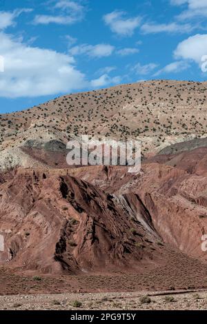 valle dell'ounila, montagne dell'alto atlante, marrakesch, marocco, nordafrika; Stockfoto