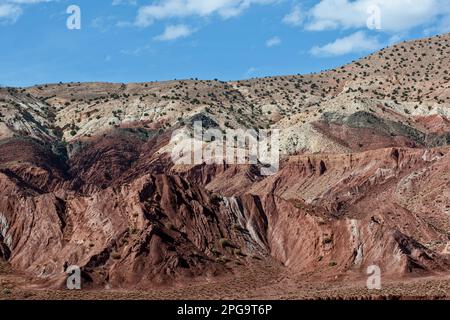 valle dell'ounila, montagne dell'alto atlante, marrakesch, marocco, nordafrika; Stockfoto