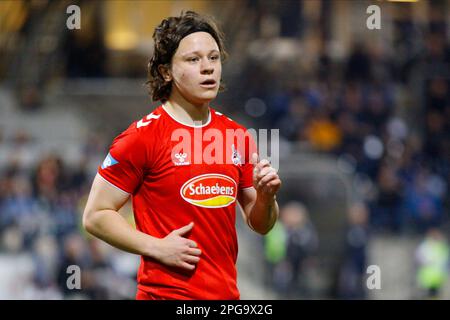 Potsdam, Deutschland, 21. März 2023. Ein allgemeiner Blick auf Ally Gudorf aus dem Jahre 1. FC Köln (1. FC Köln) während des Spiels zwischen 1. FFC Turbine Potsdam vs. 1. FC Köln (1. FC Köln), Spieltag 14 (Spieltag 14), Flyeralarm Frauen Bundesliga 2022/23, Karl-Liebknecht-Stadion, Potsdam, Deutschland, 21. März, 2023. Iñaki Esnaola Stockfoto