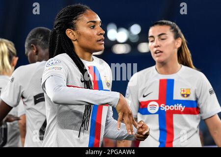 Rom, Italien. 21. März 2023. Während des Viertelfinals der UEFA Champions League zwischen AS Roma und dem FC Barcelona im stadio Olimpico in Rom (Italien) am 21. März 2022. Kredit: Insidefoto di andrea staccioli/Alamy Live News Stockfoto