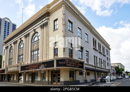 Honolulu, Oahu, Hawaii, USA, - 8. Februar, 2023 Uhr: Historisches Hawaii Theatre in der Innenstadt von Honolulu Stockfoto