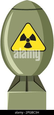 Atomspaltungsbombe - Plutonium-Illustration Stock Vektor