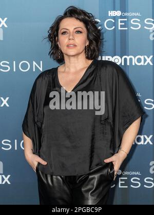 20. März 2023, New York, New York, USA: Dagmara Dominczyk nimmt an der Premiere der HBO-Saison „Succession“ 4 im Jazz at Lincoln Center Teil. Dies ist die letzte Saison der äußerst erfolgreichen Serie. (Kreditbild: © Lev Radin/Pacific Press via ZUMA Press Wire) NUR ZUR REDAKTIONELLEN VERWENDUNG! Nicht für den kommerziellen GEBRAUCH! Stockfoto