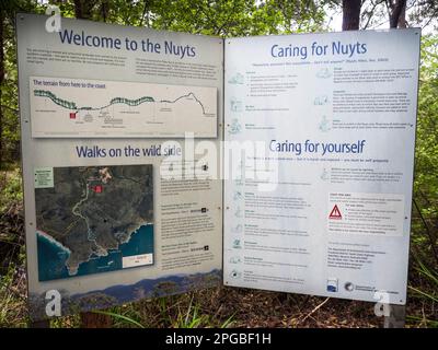 Nuyts Wilderness Info Shelter auf der Bibbulmun Track, Walpole-Nornalup National Park, Westaustralien, Australien Stockfoto