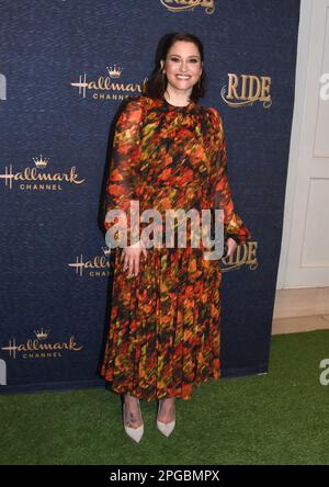 West Hollywood, Kalifornien, USA 21. März 2023 Schauspielerin Chyler Leigh nimmt am 21. März 2023 in West Hollywood, Kalifornien, USA, an der Los Angeles Premiere von Hallmarks „Ride“ im London Hotel Teil. Foto: Barry King/Alamy Live News Stockfoto