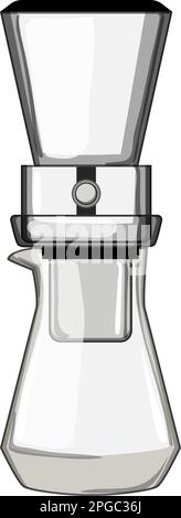 Vektorabbildung für Eistropf-Kaffee Stock Vektor