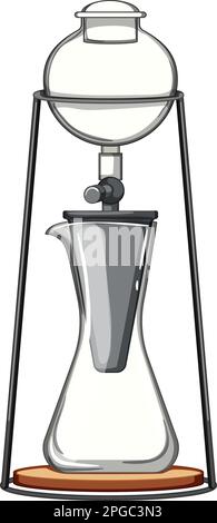 Vektordarstellung für Cfresh ICE Drip Coffee Cartoon Stock Vektor